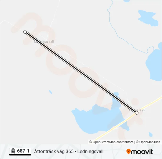 687-1 Cable Car Line Map