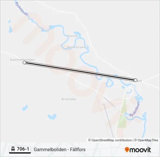 706-1 Cable Car Line Map