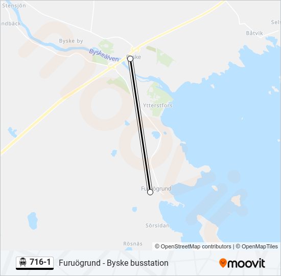 716-1 cable car Line Map