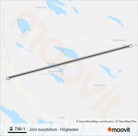 730-1 Cable Car Line Map