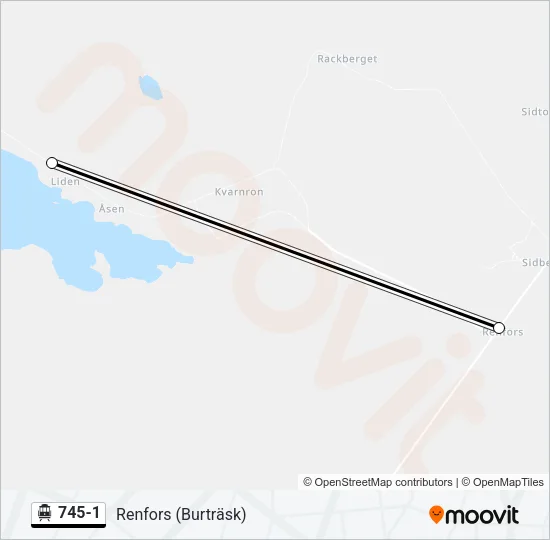 745-1 Cable Car Line Map