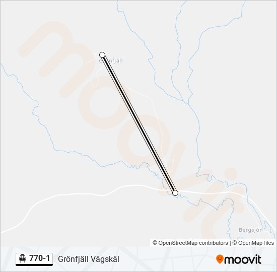 770-1 cable car Line Map