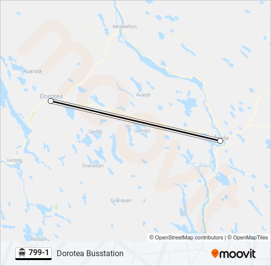 799-1 cable car Line Map