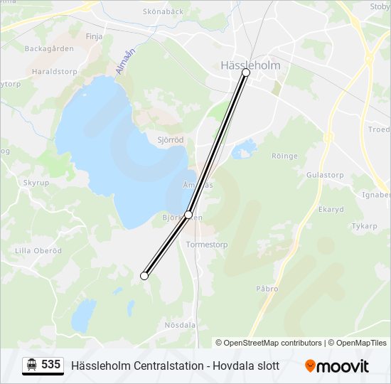 535 cable car Line Map