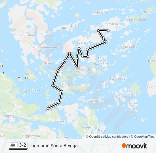 13-2 Ferry Line Map