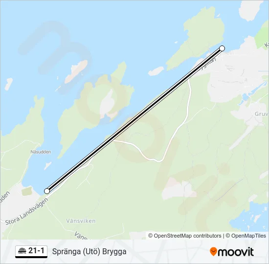 21-1 Ferry Line Map