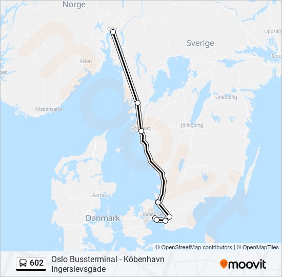 602 bus Line Map