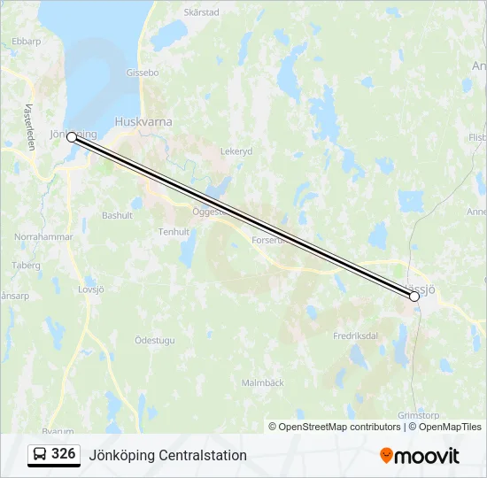 326 Bus Line Map