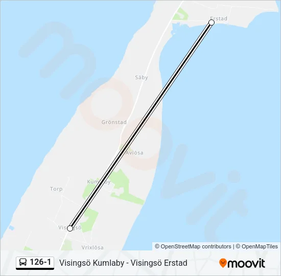 126-1 Bus Line Map