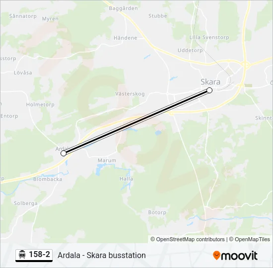 158-2 Cable Car Line Map