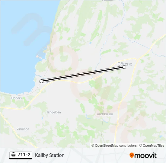 711-2 Cable Car Line Map