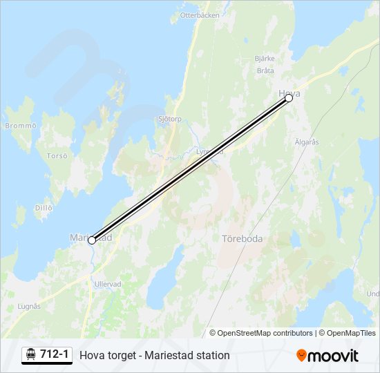 712-1 cable car Line Map