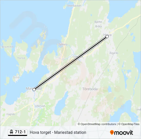 712-1 Cable Car Line Map