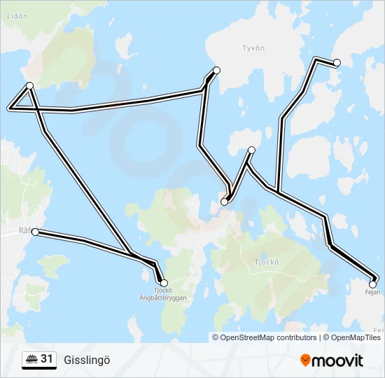 31 Ferry Line Map