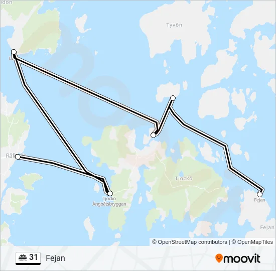 31 Ferry Line Map