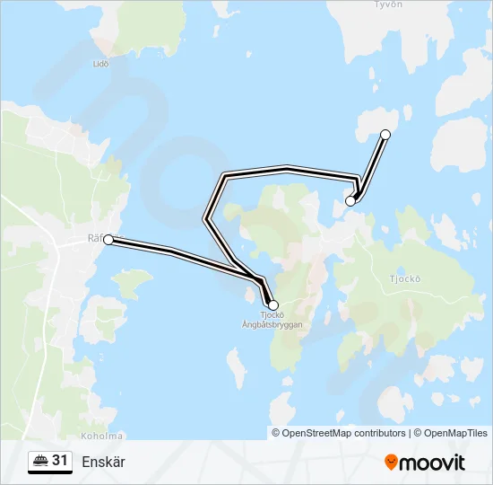 31 Ferry Line Map