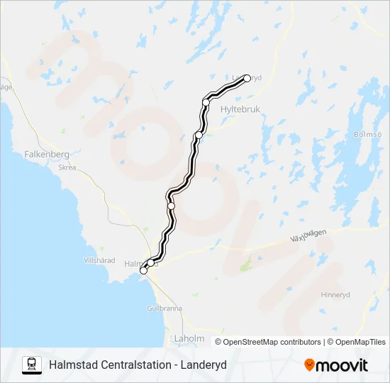 KRÖSATÅG  Linje karta