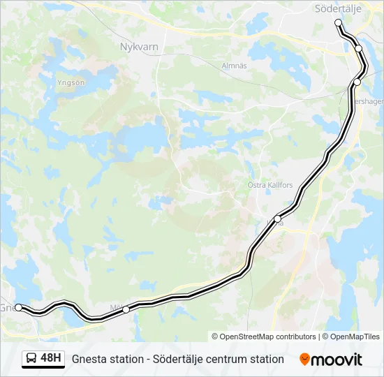 48H Bus Line Map