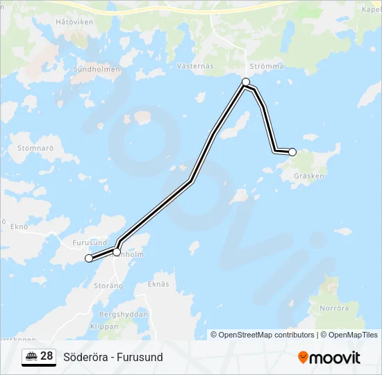 28 Ferry Line Map