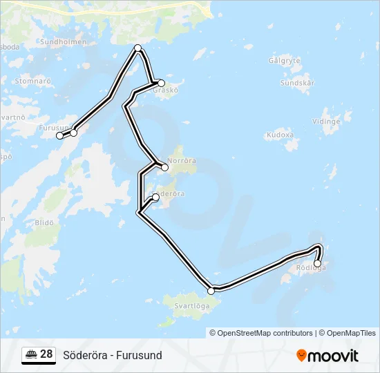 28 Ferry Line Map