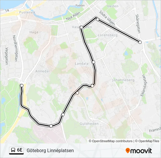 6E  Line Map