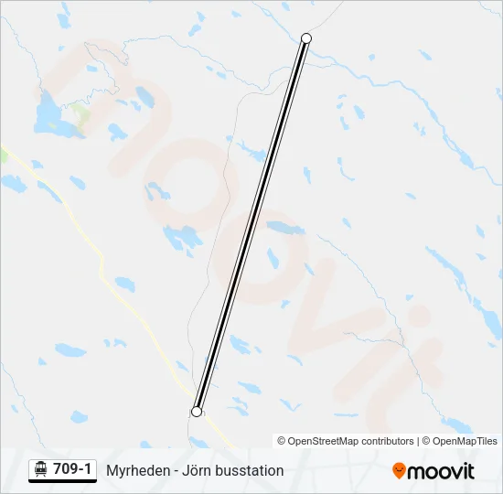 709-1 Cable Car Line Map