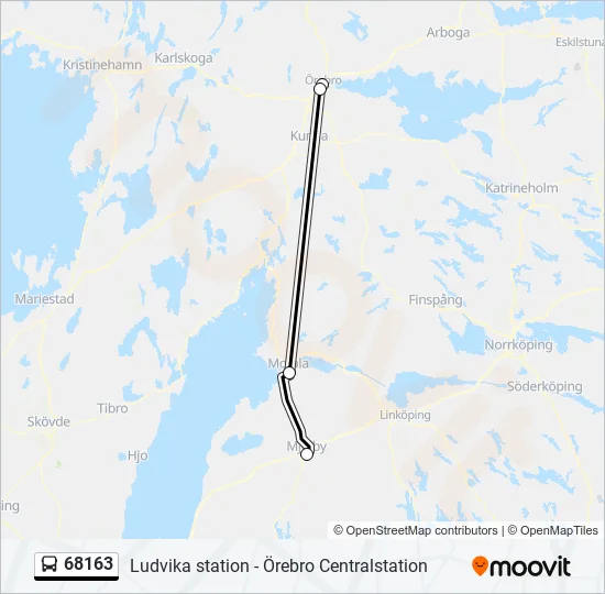68163 Bus Line Map