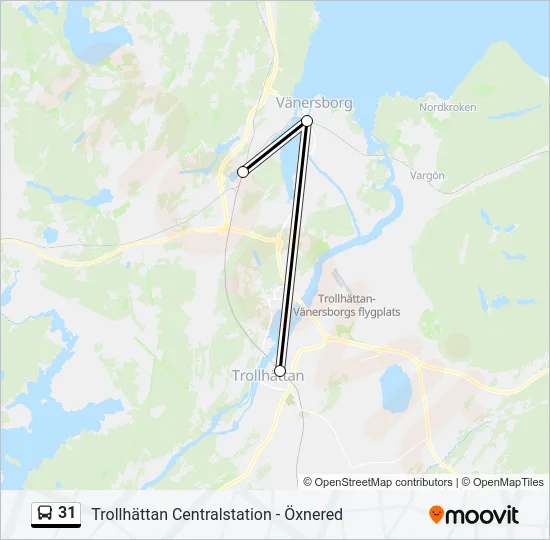 31 Bus Line Map