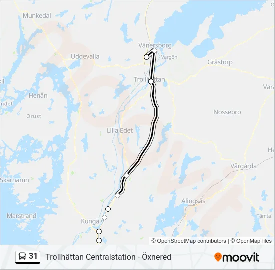 31 Bus Line Map