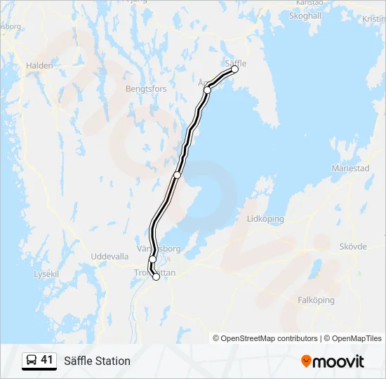 41 Bus Line Map