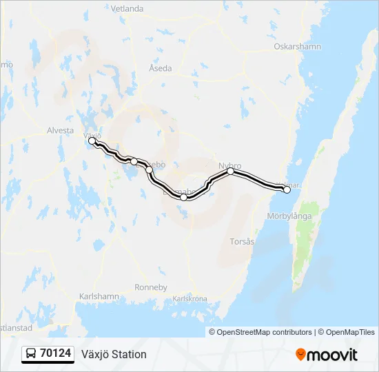 70124 Bus Line Map