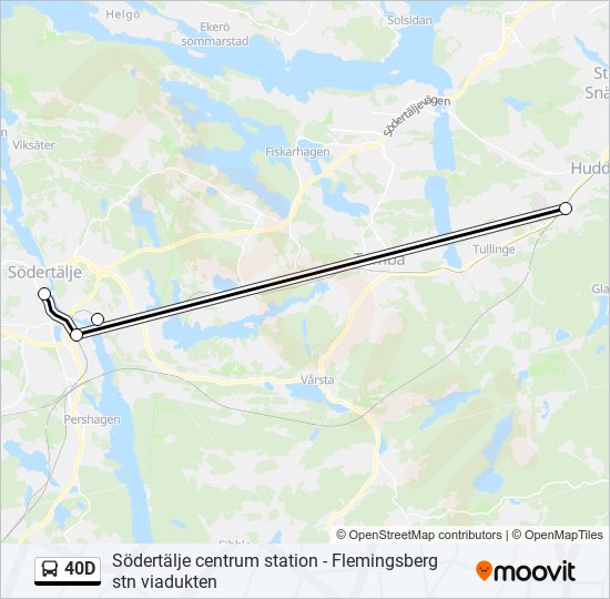 40D bus Line Map