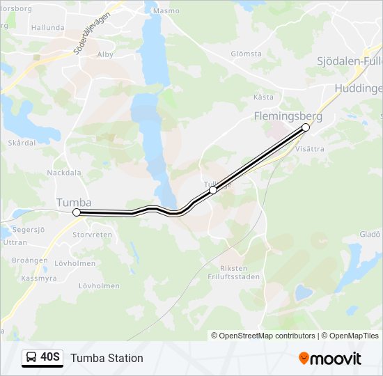 40S bus Line Map