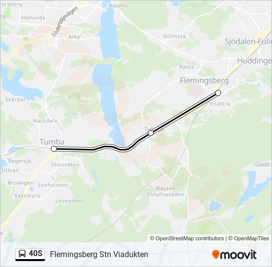 40S bus Line Map