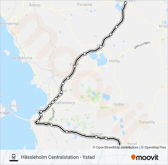 PÅGATÅGEN  Line Map