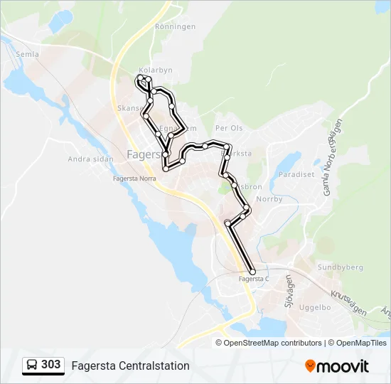 303  Line Map