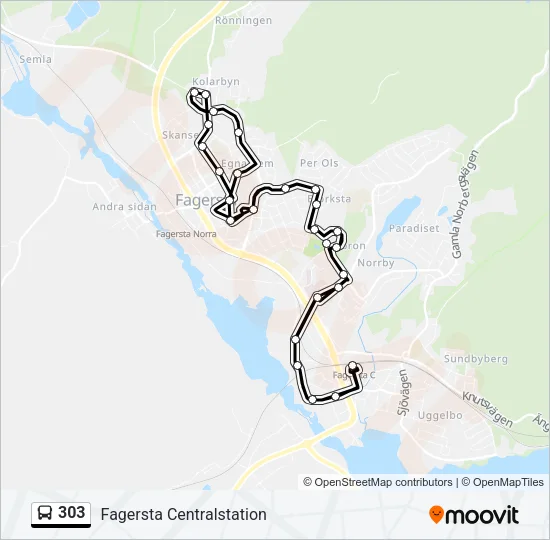 303  Line Map