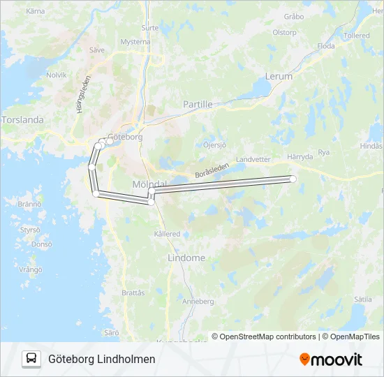 FLYGBUSSARNA Bus Line Map
