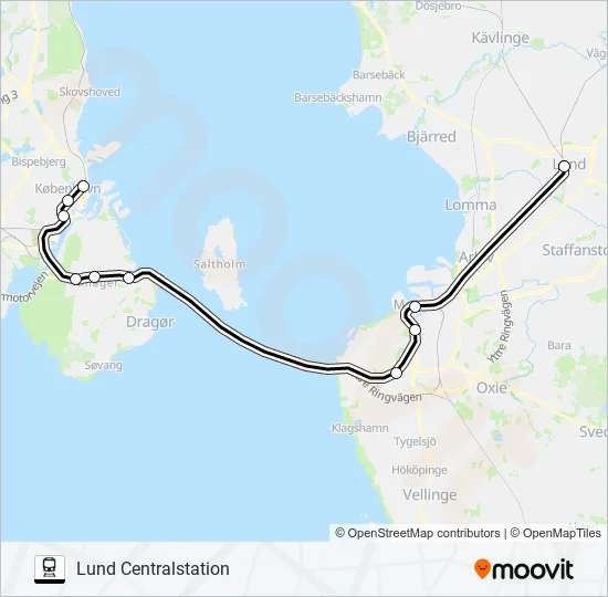 ÖRESUNDSTÅG  Line Map