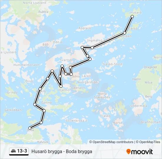 13-3 Ferry Line Map
