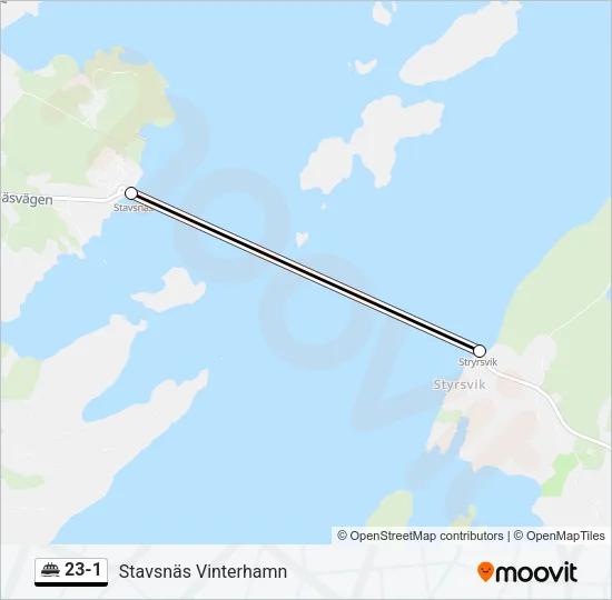 23-1 Ferry Line Map