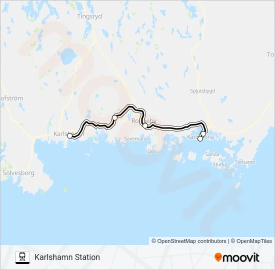 ÖRESUNDSTÅG  Line Map