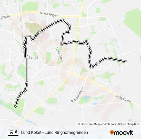 6 Bus Line Map