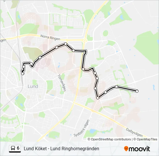 6 Bus Line Map