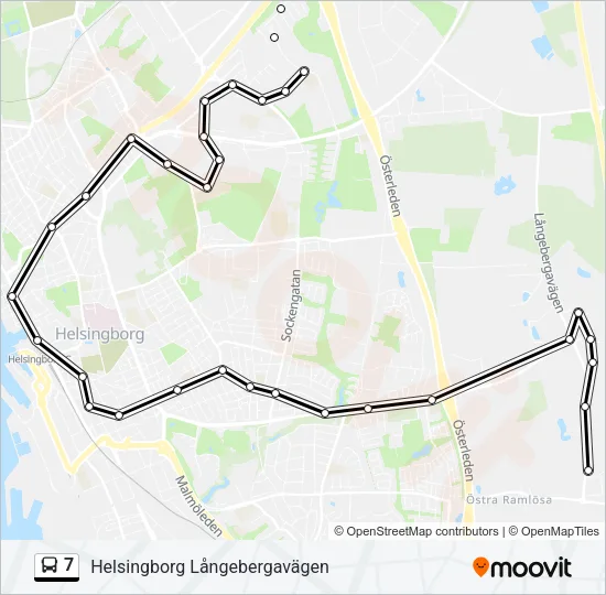 7 Bus Line Map