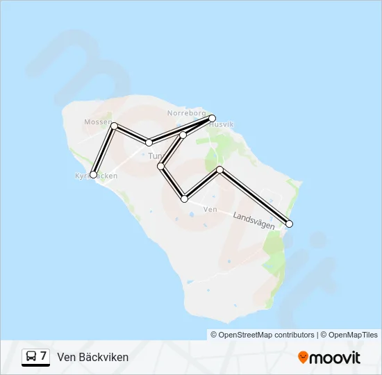 7 Bus Line Map