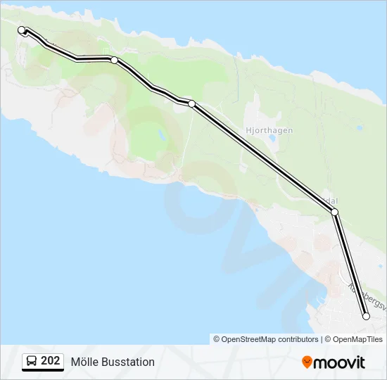 202 Bus Line Map
