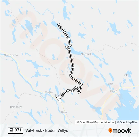 971 Cable Car Line Map