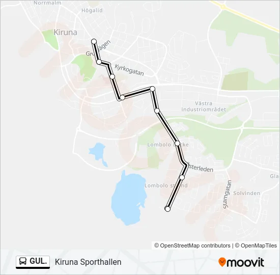 GUL.  Line Map