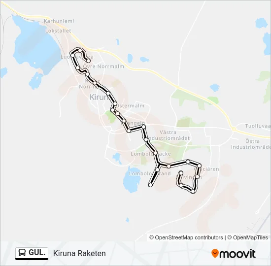 GUL.  Line Map